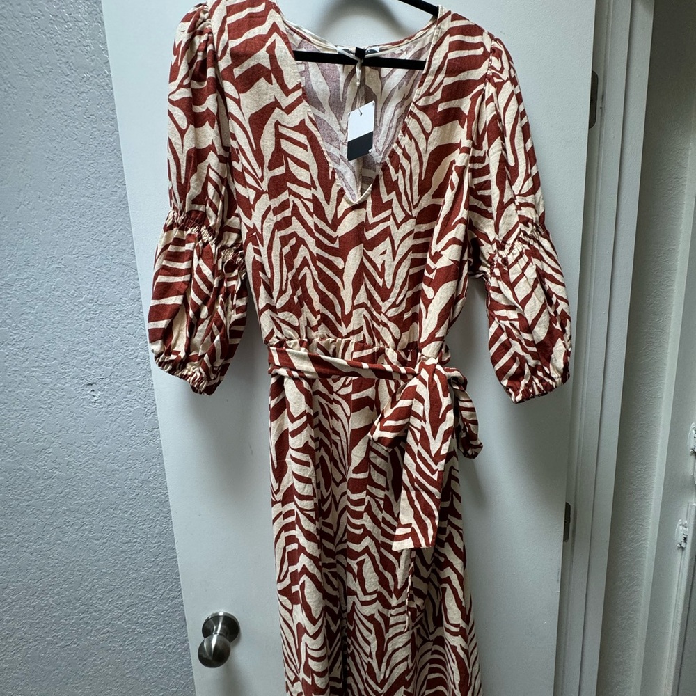 Eloquii Elements Print Midi-dress